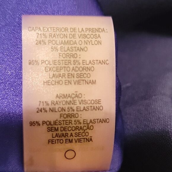 Elie Tahari Black and Blue Pencil Skirt Sz 8 - Picture 8 of 9